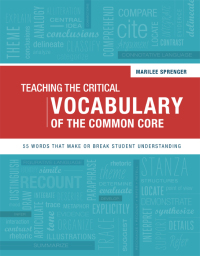 Omslagafbeelding: Teaching the Critical Vocabulary of the Common Core 9781416615712