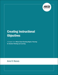 Omslagafbeelding: Creating Instructional Objectives