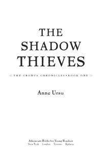 Cover image: The Shadow Thieves 9781416905882