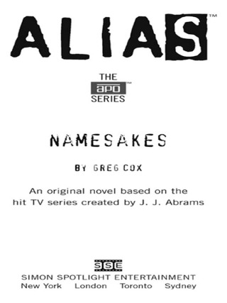 Cover image: Namesakes 9781416924425