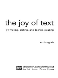 Cover image: The Joy of Text 9781416918974