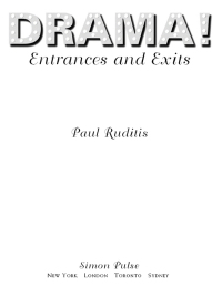 Cover image: Entrances and Exits 9781416959069