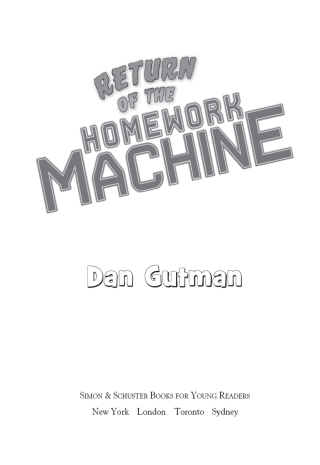 Cover image: Return of the Homework Machine 9781416954590