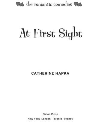 Cover image: At First Sight