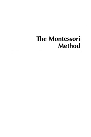 Cover image: Montessori Method 9780742519114