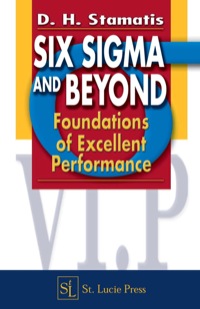 Cover image: Six Sigma and Beyond 1st edition 9781574443110