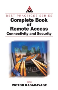 Imagen de portada: Complete Book of Remote Access 1st edition 9780849312533