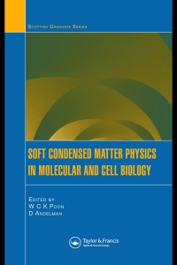 Cover image: Soft Condensed Matter Physics in Molecular and Cell Biology 1st edition 9780750310239