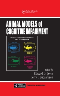 Imagen de portada: Animal Models of Cognitive Impairment 1st edition 9780849328343