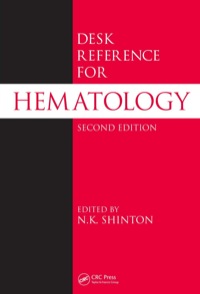 صورة الغلاف: Desk Reference for Hematology 2nd edition 9780849333934