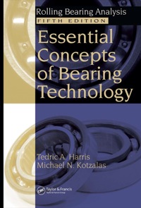 Cover image: Essential Concepts of Bearing Technology 5th edition 9780849371837