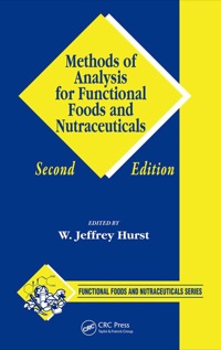Immagine di copertina: Methods of Analysis for Functional Foods and Nutraceuticals 2nd edition 9781498787437