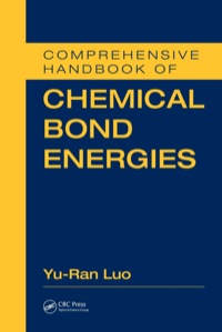 Imagen de portada: Comprehensive Handbook of Chemical Bond Energies 1st edition 9780849373664