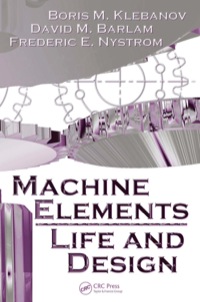 Cover image: Machine Elements 1st edition 9780849395635