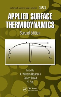 Imagen de portada: Applied Surface Thermodynamics 2nd edition 9781138116375