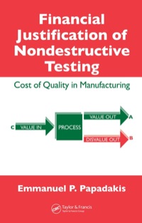 Cover image: Financial Justification of Nondestructive Testing 1st edition 9780849397196