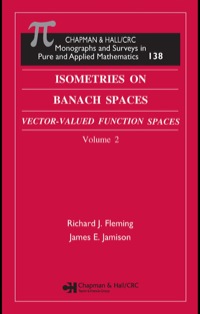 صورة الغلاف: Isometries in Banach Spaces 1st edition 9781584883869