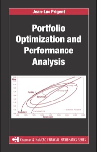 Cover image: Portfolio Optimization and Performance Analysis 1st edition 9780367848439