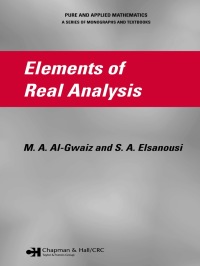 Cover image: Elements of Real Analysis 1st edition 9780367413460