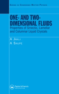 صورة الغلاف: One- and Two-Dimensional Fluids 1st edition 9780367390761