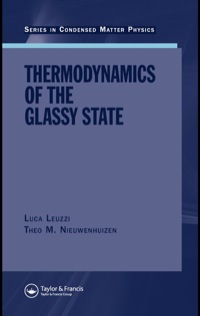 Imagen de portada: Thermodynamics of the Glassy State 1st edition 9780750309974