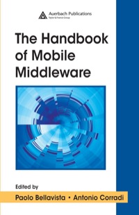 Cover image: The Handbook of Mobile Middleware 1st edition 9780849338335