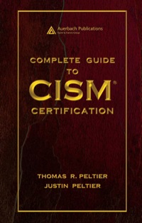Imagen de portada: Complete Guide to CISM Certification 1st edition 9780849353567