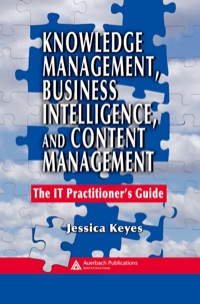Cover image: Knowledge Management, Business Intelligence, and Content Management 1st edition 9780367390846