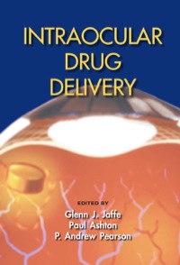 Titelbild: Intraocular Drug Delivery 1st edition 9780824728601