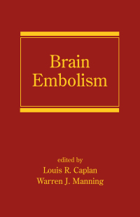 Imagen de portada: Brain Embolism 1st edition 9780824729295
