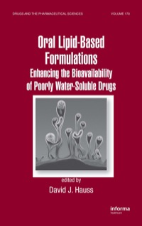 Cover image: Oral Lipid-Based Formulations 1st edition 9780824729455