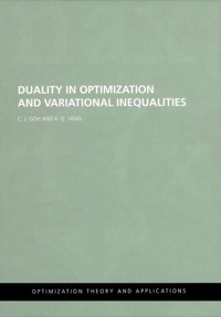 Cover image: Duality in Optimization and Variational Inequalities 1st edition 9780415274791