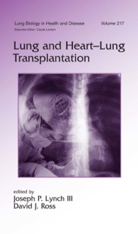 Imagen de portada: Lung and Heart-Lung Transplantation 1st edition 9780849337178