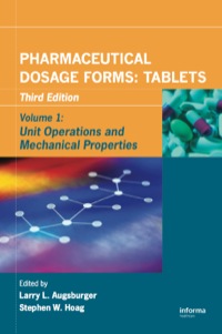 Cover image: Pharmaceutical Dosage Forms - Tablets 3rd edition 9780849390142