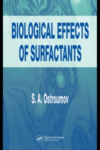 Titelbild: Biological Effects of Surfactants 1st edition 9780849325267