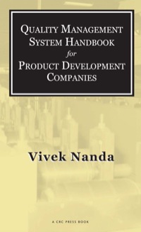 صورة الغلاف: Quality Management System Handbook for Product Development Companies 1st edition 9781574443523