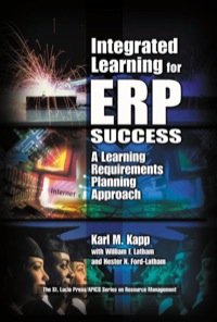 Omslagafbeelding: Integrated Learning for ERP Success 1st edition 9781574442960