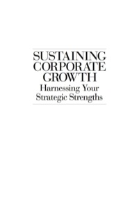 Cover image: Sustaining Corporate Growth 1st edition 9781574442892