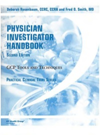 Immagine di copertina: Physician Investigator Handbook 1st edition 9781574911244
