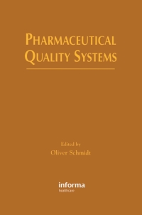 Cover image: Pharmaceutical Quality Systems 1st edition 9780367398705