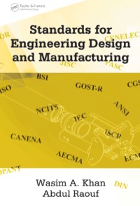 Immagine di copertina: Standards for Engineering Design and Manufacturing 1st edition 9780824758875