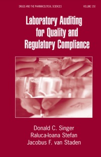 Imagen de portada: Laboratory Auditing for Quality and Regulatory Compliance 1st edition 9781574445701