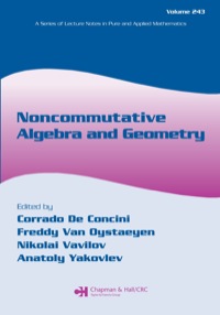 Cover image: Noncommutative Algebra and Geometry 1st edition 9780824723491