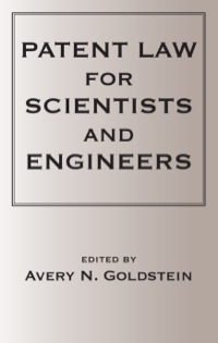 Imagen de portada: Patent Laws for Scientists and Engineers 1st edition 9780367393212