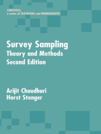 Cover image: Survey Sampling 2nd edition 9780824757540