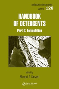 Cover image: Handbook of Detergents, Part D 1st edition 9780824703509