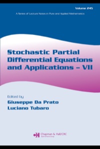 Cover image: Stochastic Partial Differential Equations and Applications - VII 1st edition 9781138417519