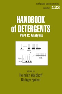 صورة الغلاف: Handbook Of Detergents, Part C 1st edition 9780824703516