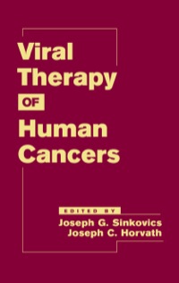 Cover image: Viral Therapy of Human Cancers 1st edition 9780367393342