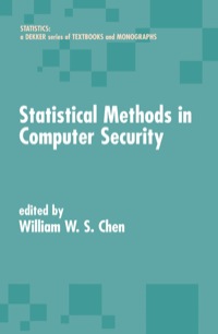 Imagen de portada: Statistical Methods in Computer Security 1st edition 9780824759391